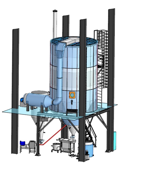 Промышленная распылительная сушилка РДР-240 фото